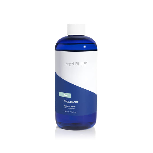 Capri Blue Volcano Bubble Bath bottle with 16oz showcases luxurious, skin-nourishing bubbles.