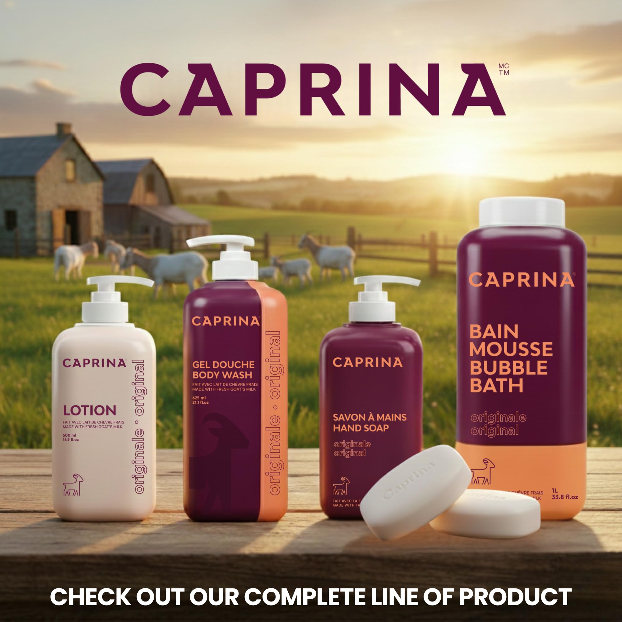 Caprina Goat Milk Bar Soap is cruelty-free and not tested on animals.