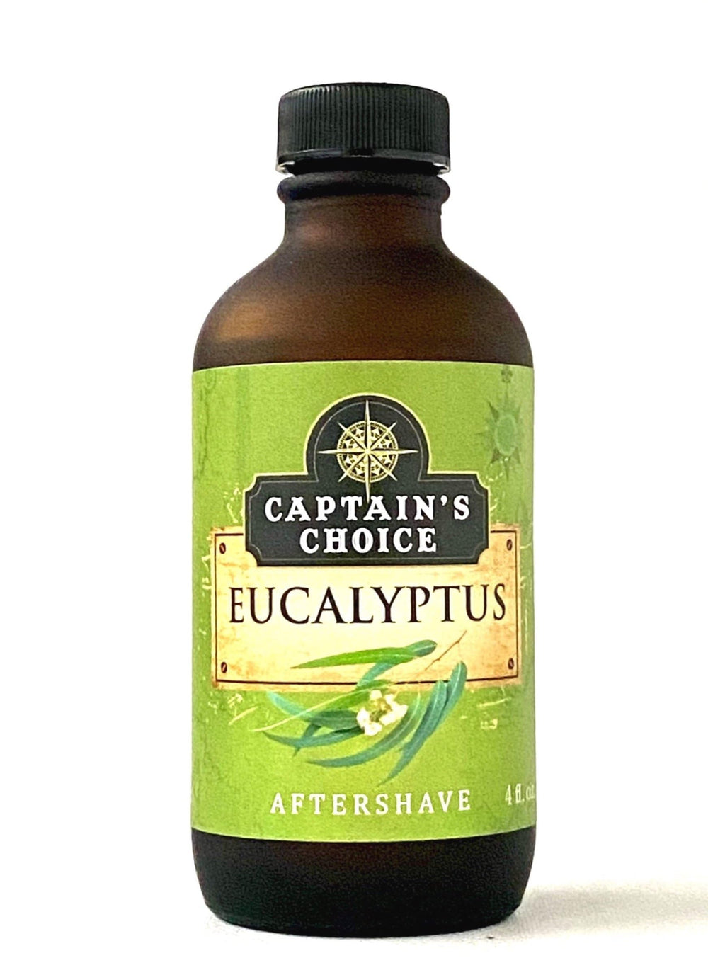 Captain's Choice Eucalyptus Aftershave bottle refreshing post-shave scent and cooling sensation
