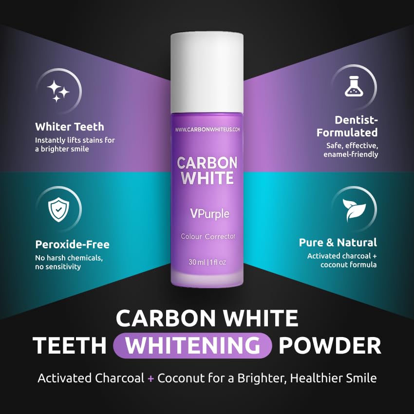 Carbon White VPurple closeup texture reveals creamy purple formula for stain concealing.