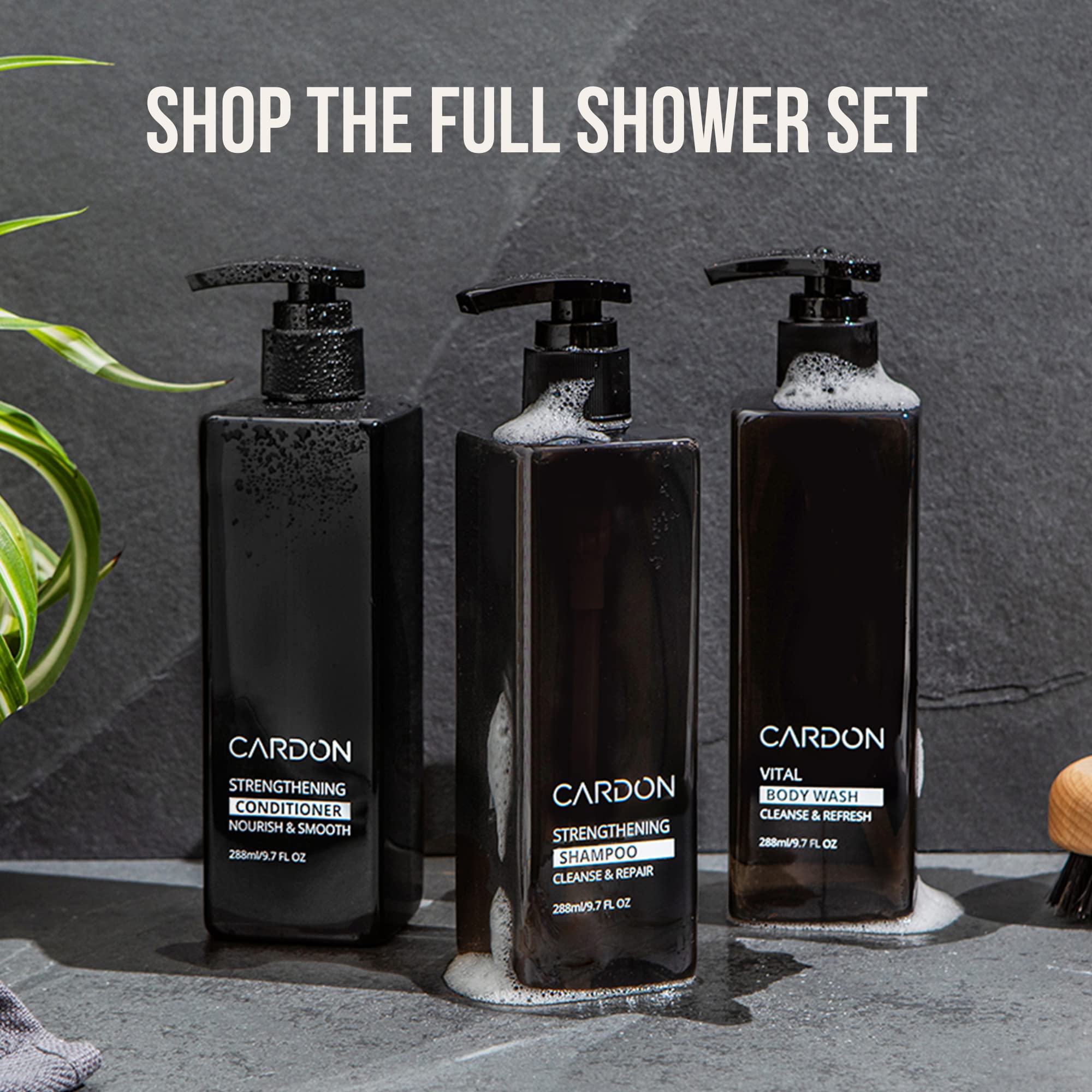 Cardon Hair Growth Conditioner lifestyle shot in daily routine.