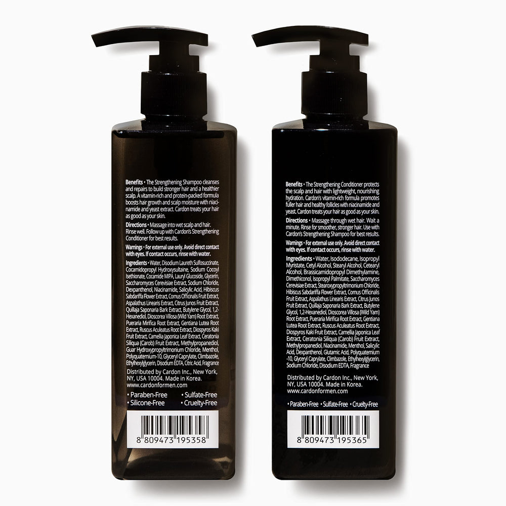 Cardon Hair Growth Set front label communicates Korean-inspired scalp care.
