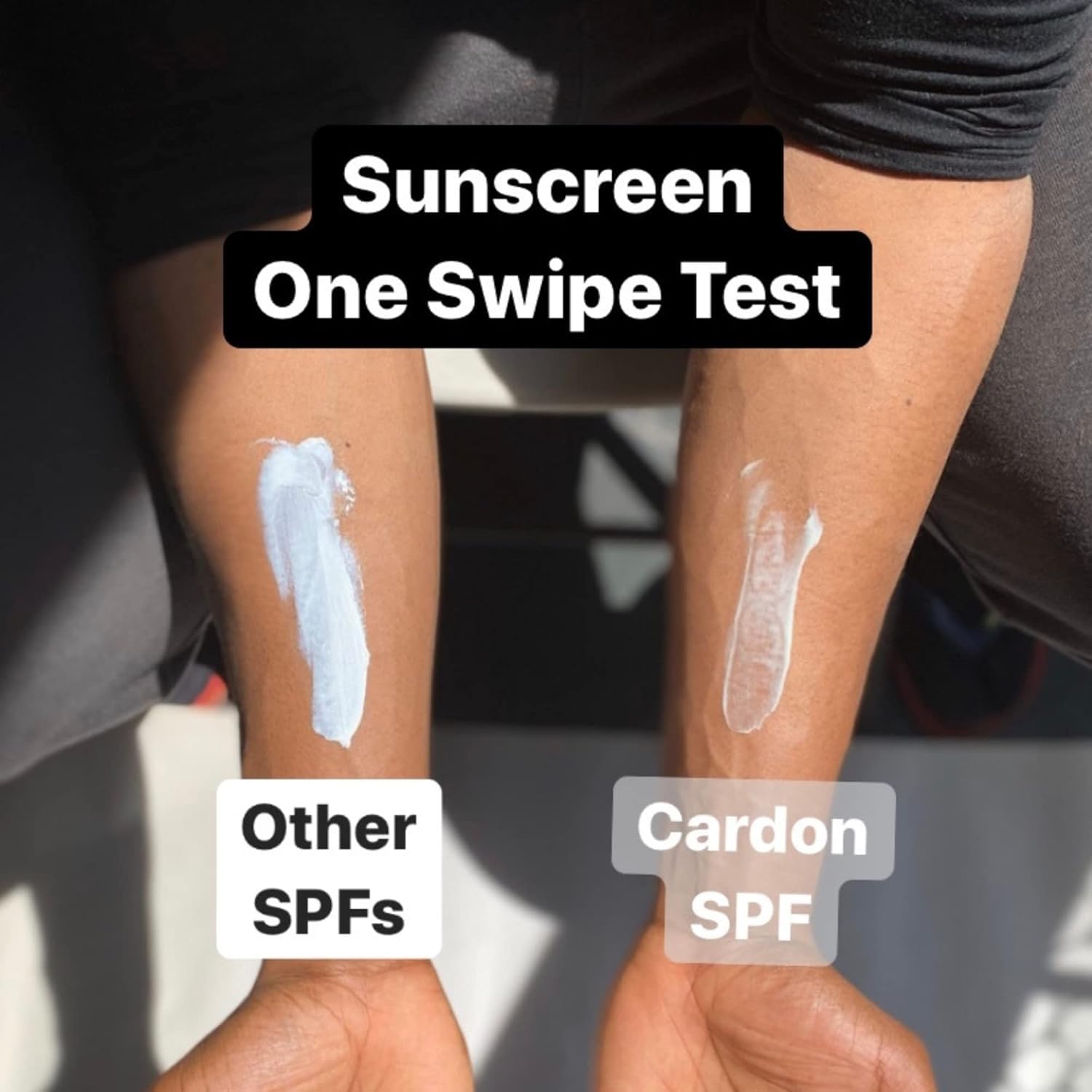 Cardon morning routine image showing SPF moisturizer use.