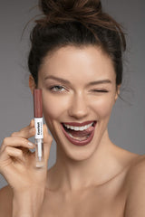 Long-wear demonstration for Careline Everlast Milk Chocolate, up to 12 hours.