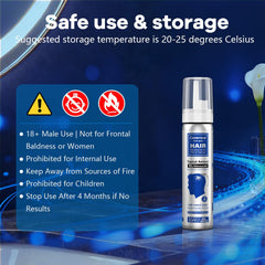 CARENICE Unscented Minoxidil Foam container suitable for sensitive skin.