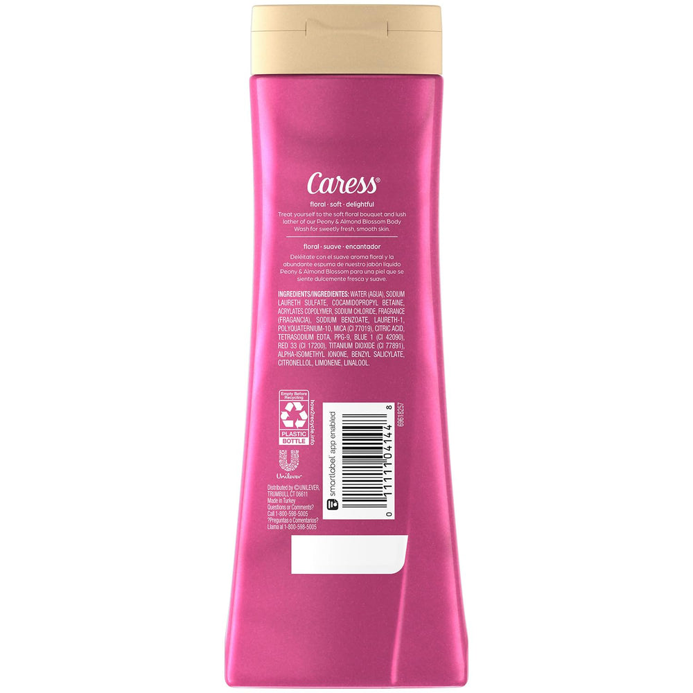 Caress moisturizing foam lather demonstrates rich, silky texture for a refreshing wash.