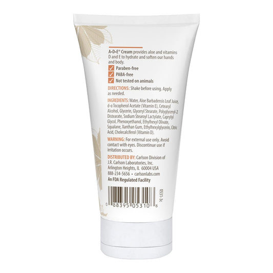 Carlson ADE Hand and Body Cream application glide shows smooth, easy absorption