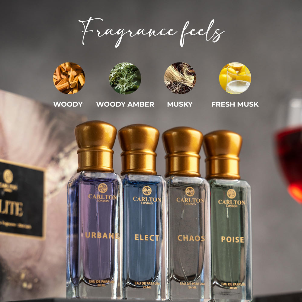 Carlton London Elite travel case—organised fragrance kit on the go.