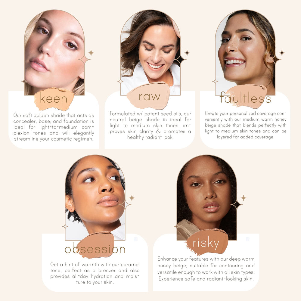 Carlucce Cache Cream 3-in-1 Palette concealer application highlights brightness and blending