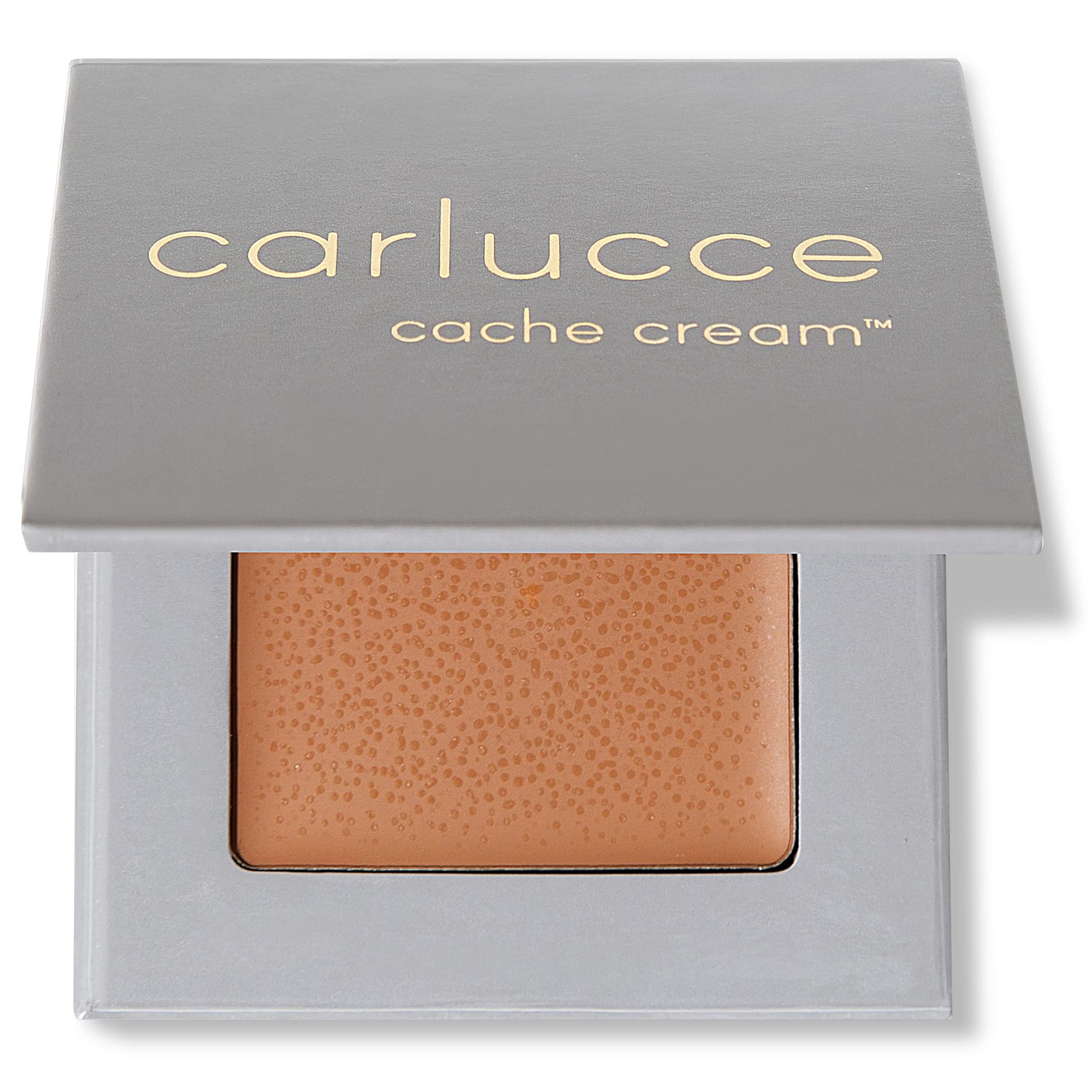 Carlucce Cache Cream 3-in-1 Palette packaging displaying a compact, all-in-one makeup solution