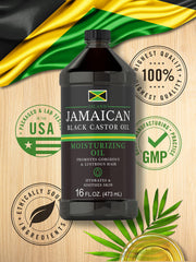 Carlyle Jamaican Black Castor Oil application on hair demonstrates versatile daily use.
