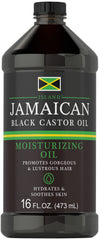 Carlyle Jamaican Black Castor Oil bottle showcases pure conditioning for hair and skin.