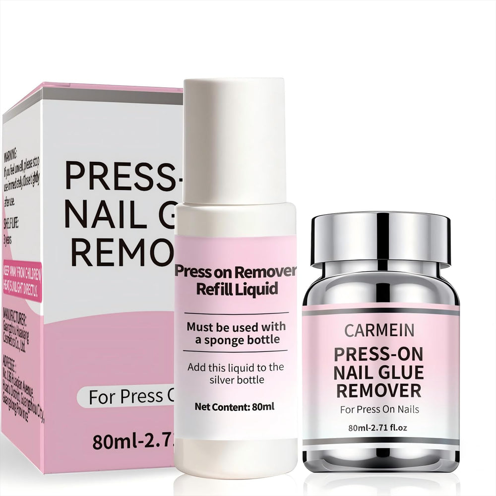 CARMEIN nail glue remover bottle for precise, mess-free removal