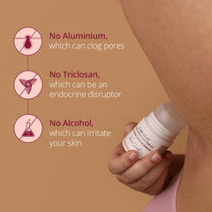 Licorice extract icon suggesting natural underarm tone improvement.