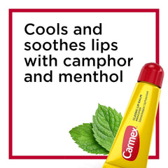 Carmex Classic Lip Balm Medicated squeezable tube for precise application on the go.