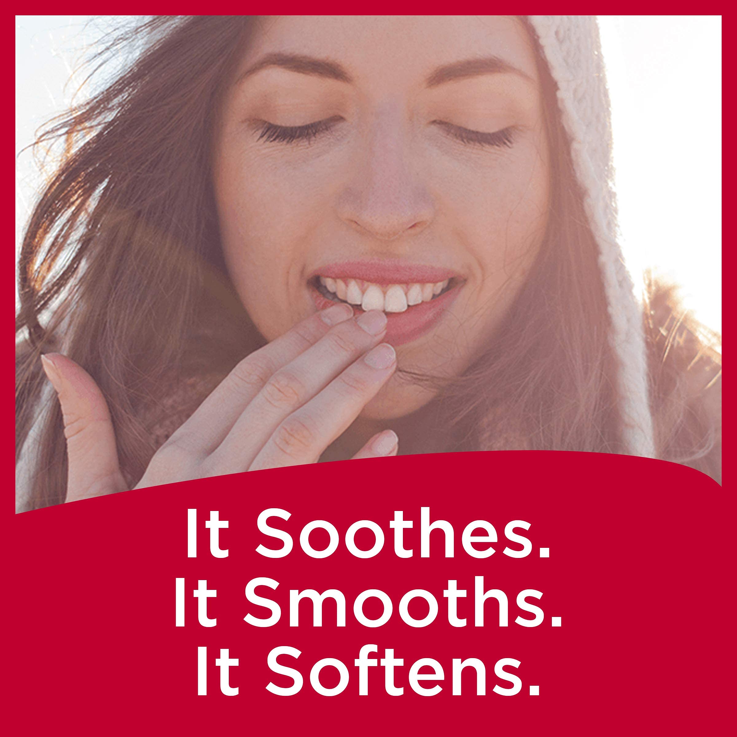 Close-up of Carmex minis showing water resistance up to 80 minutes for outdoor activities.