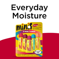 Carmex Daily Care Minis Wild Berry lip balm tube for on-the-go moisture and variety.