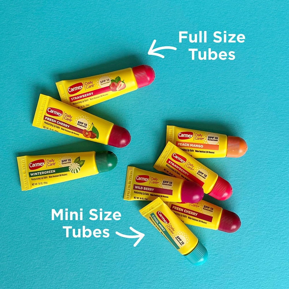 Carmex Daily Care SPF 15 wild berry tube fruity aroma