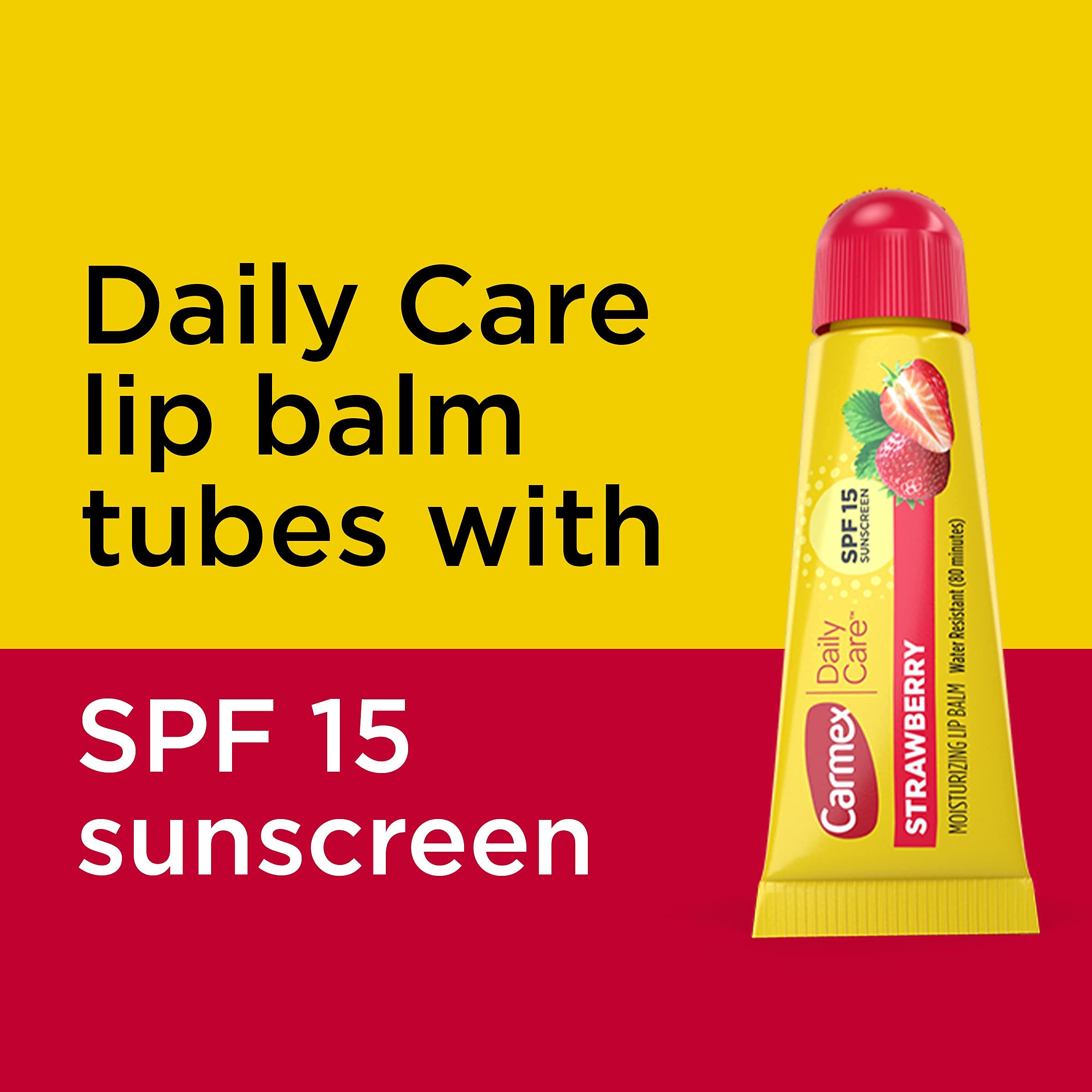 Smooth texture of Carmex lip balm applying evenly
