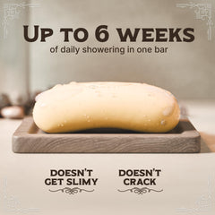 Cocoa butter in Carolina Castile Soap provides creamy, non-drying skin care