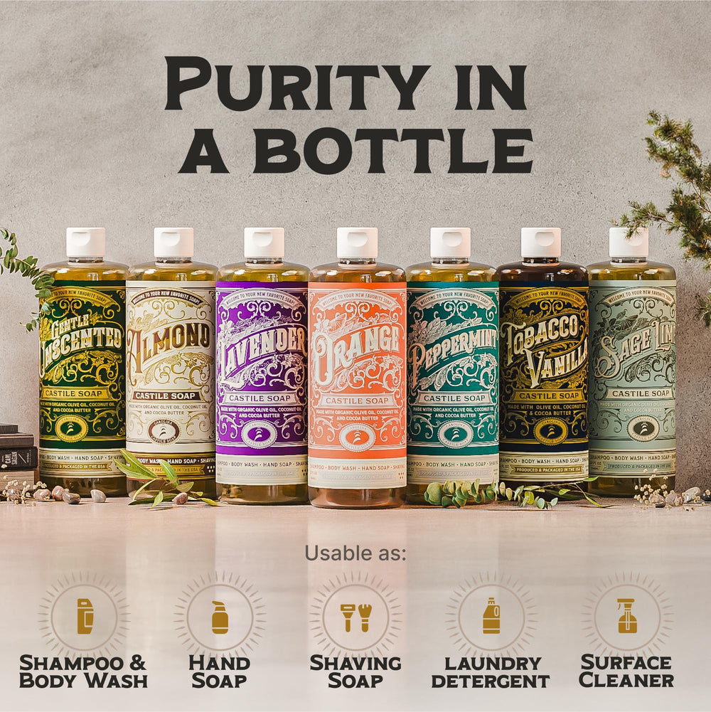 Carolina Castile Soap packaging eco-friendly with recyclable materials
