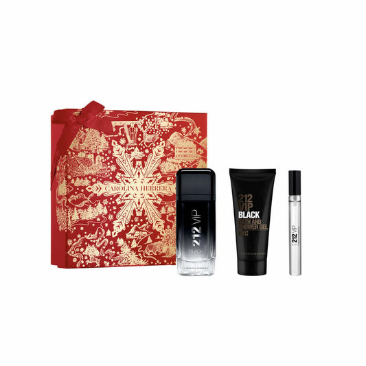 Carolina Herrera 212 VIP Black bottle pour for a bold evening look