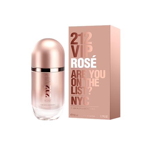 Carolina Herrera 212 VIP Rosé top notes celebrate champagne and pink pepper for vibrant mornings.