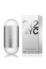 Carolina Herrera 212 NYC EDT bottle for home use with dual-chamber design.