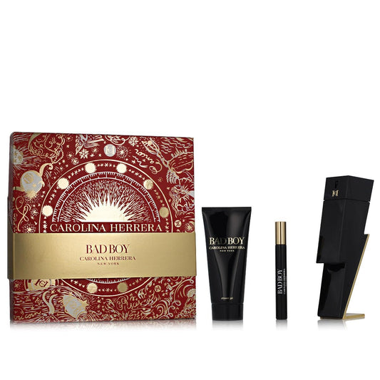 Carolina Herrera Bad Boy 3pc set box offers a premium gift option with versatile grooming essentials.