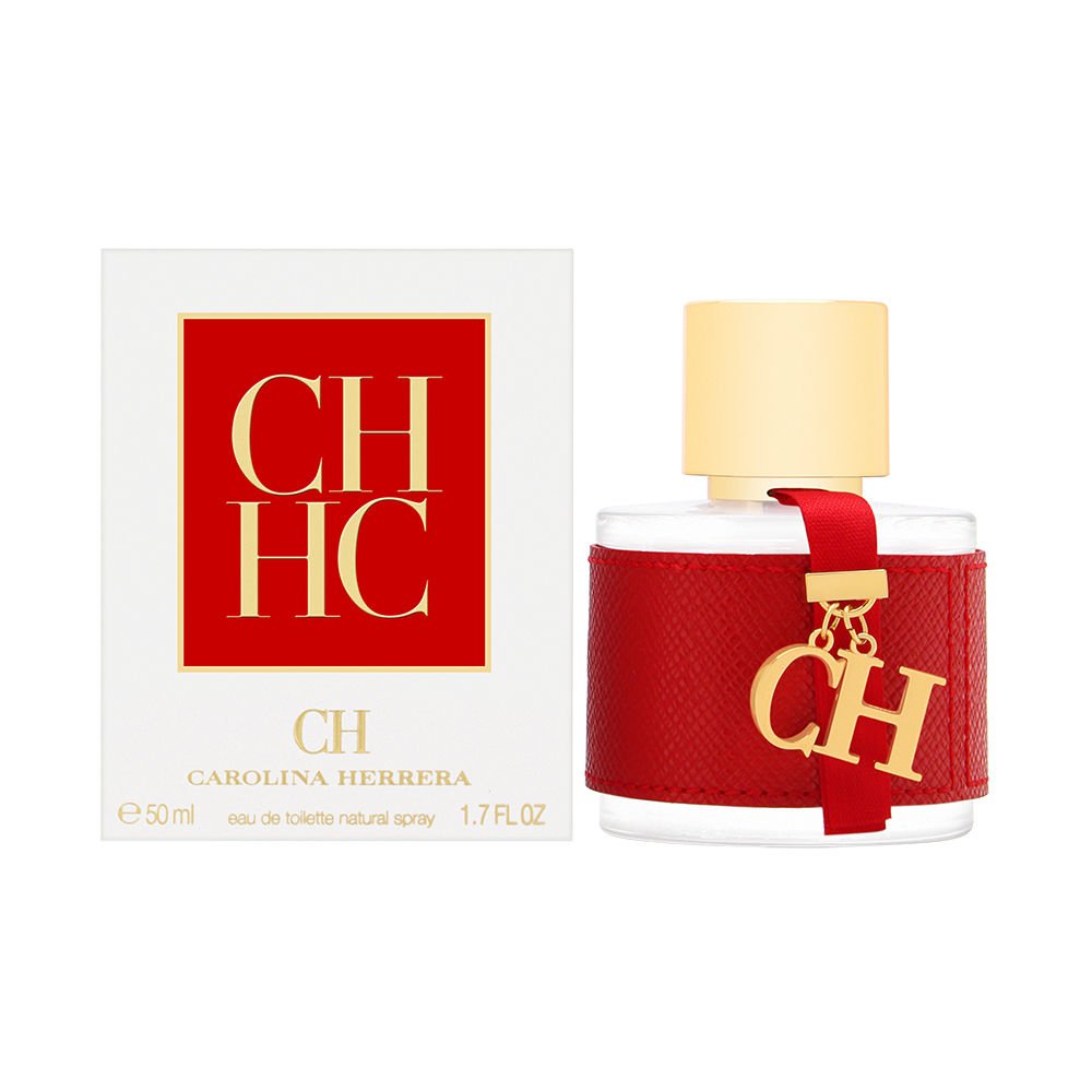 Carolina Herrera CH for Women bottle close-up; elegant design for everyday elegance.