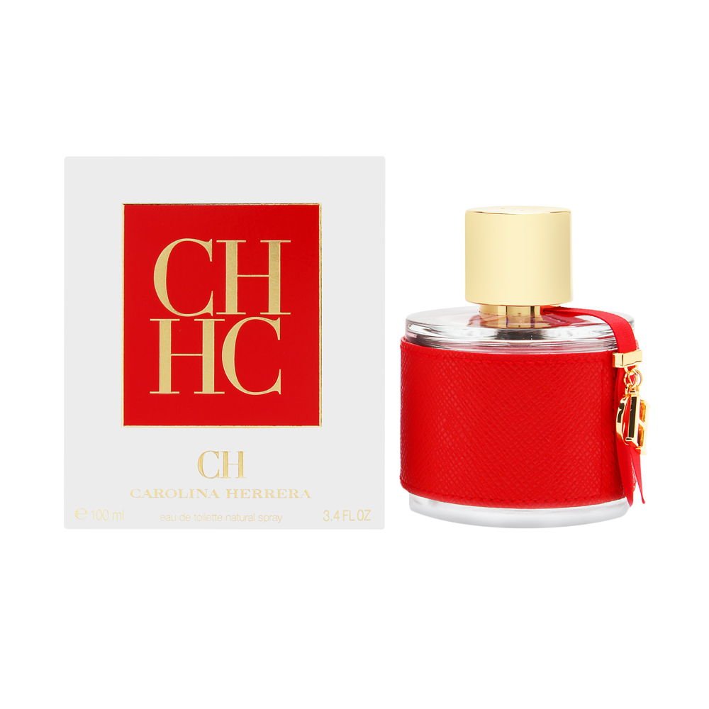 Carolina Herrera CH Women bottle close-up, premium fragrance for day-to-night wear
