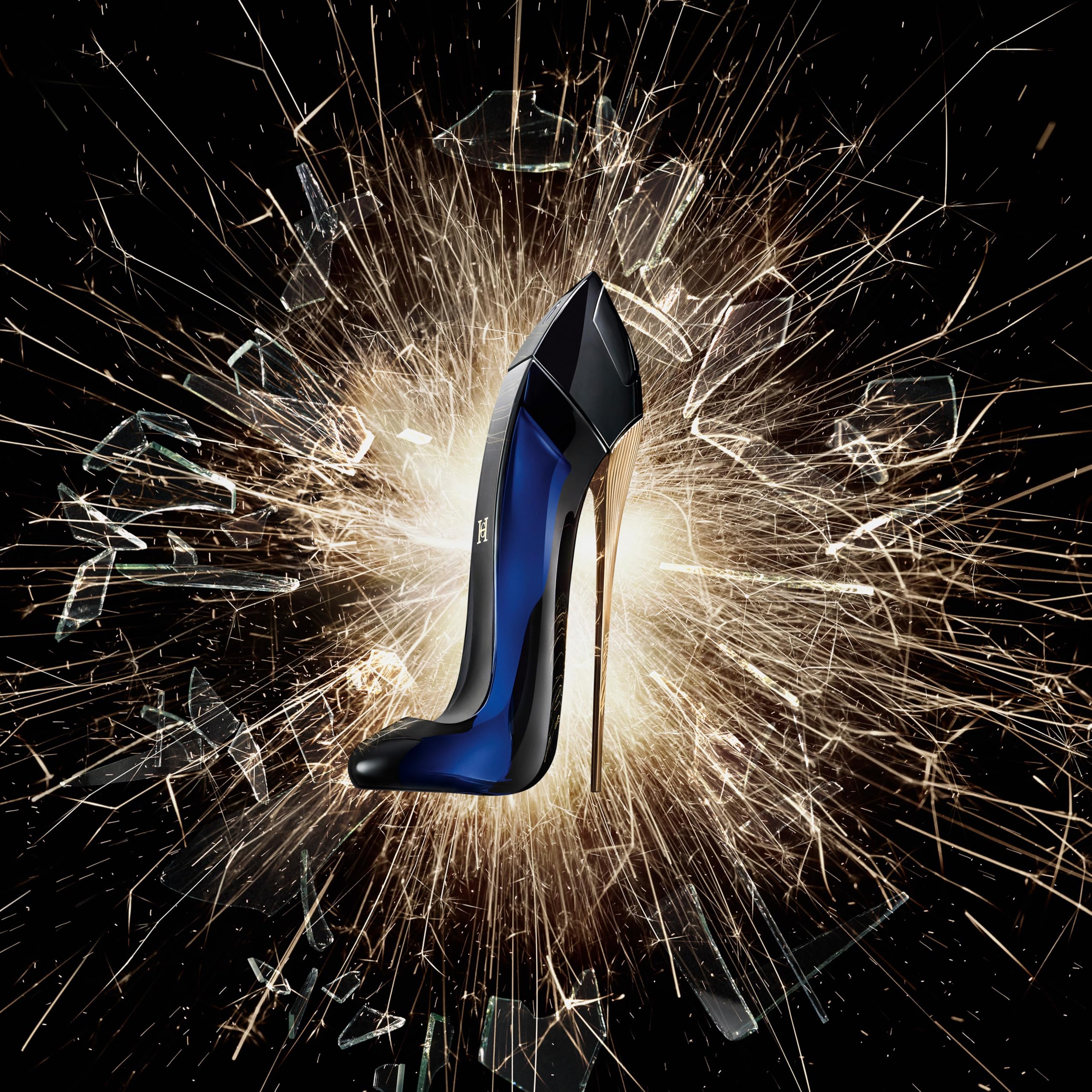 Brand heritage reference to Carolina Herrera's iconic fashion fragrance line.