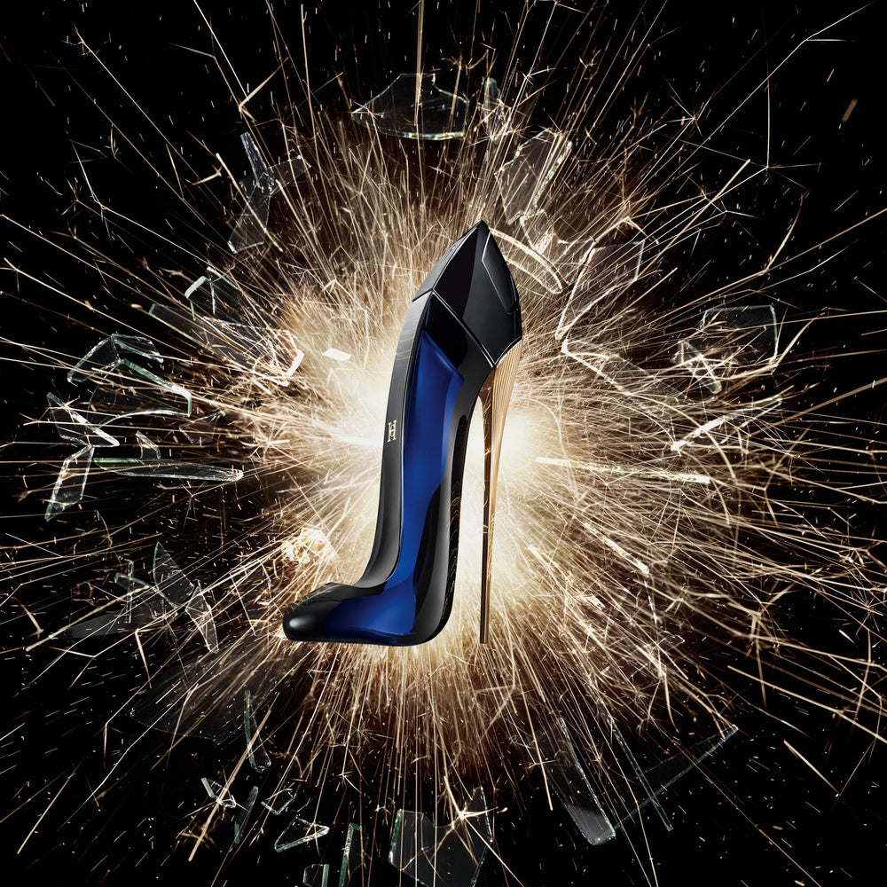 Brand heritage reference to Carolina Herrera's iconic fashion fragrance line.