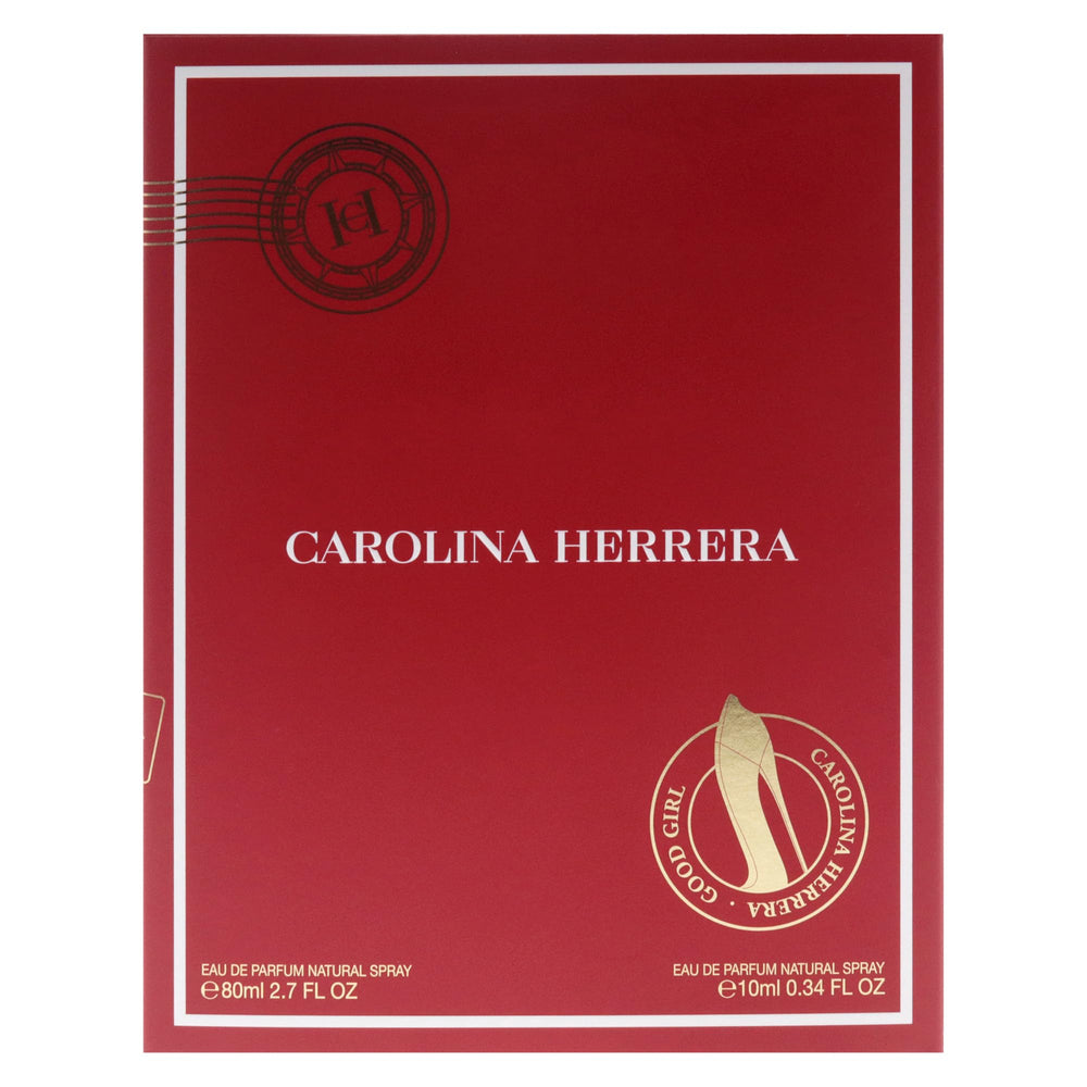 Carolina Herrera gift packaging variations for Spain-made fragrance.