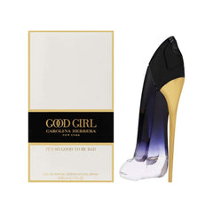Carolina Herrera Good Girl Legère bottle close-up highlighting balanced florals for refined presence