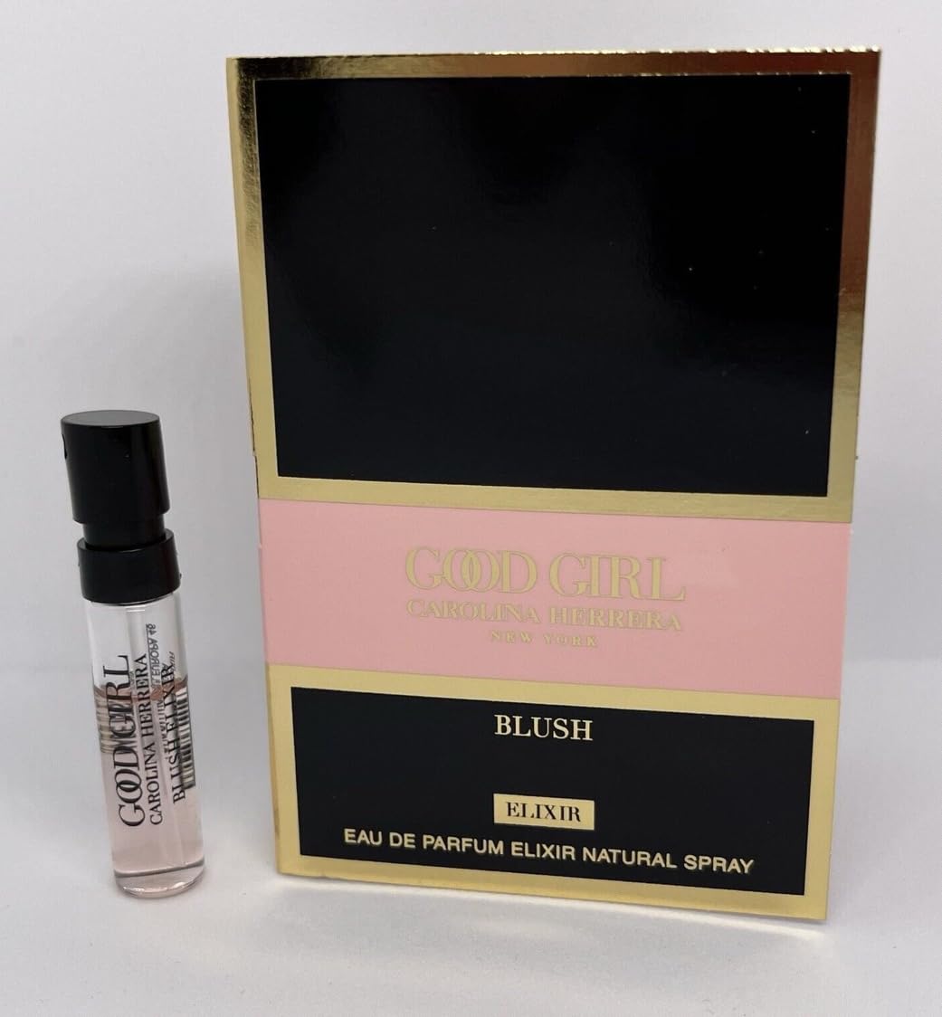 Carolina Herrera Good Girl Blush Elixir bottle pour offers daily refinement and evening allure.