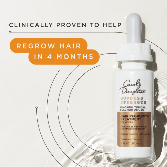 Carol's Daughter Goddess Strength dropper applies 1 mL to the scalp.