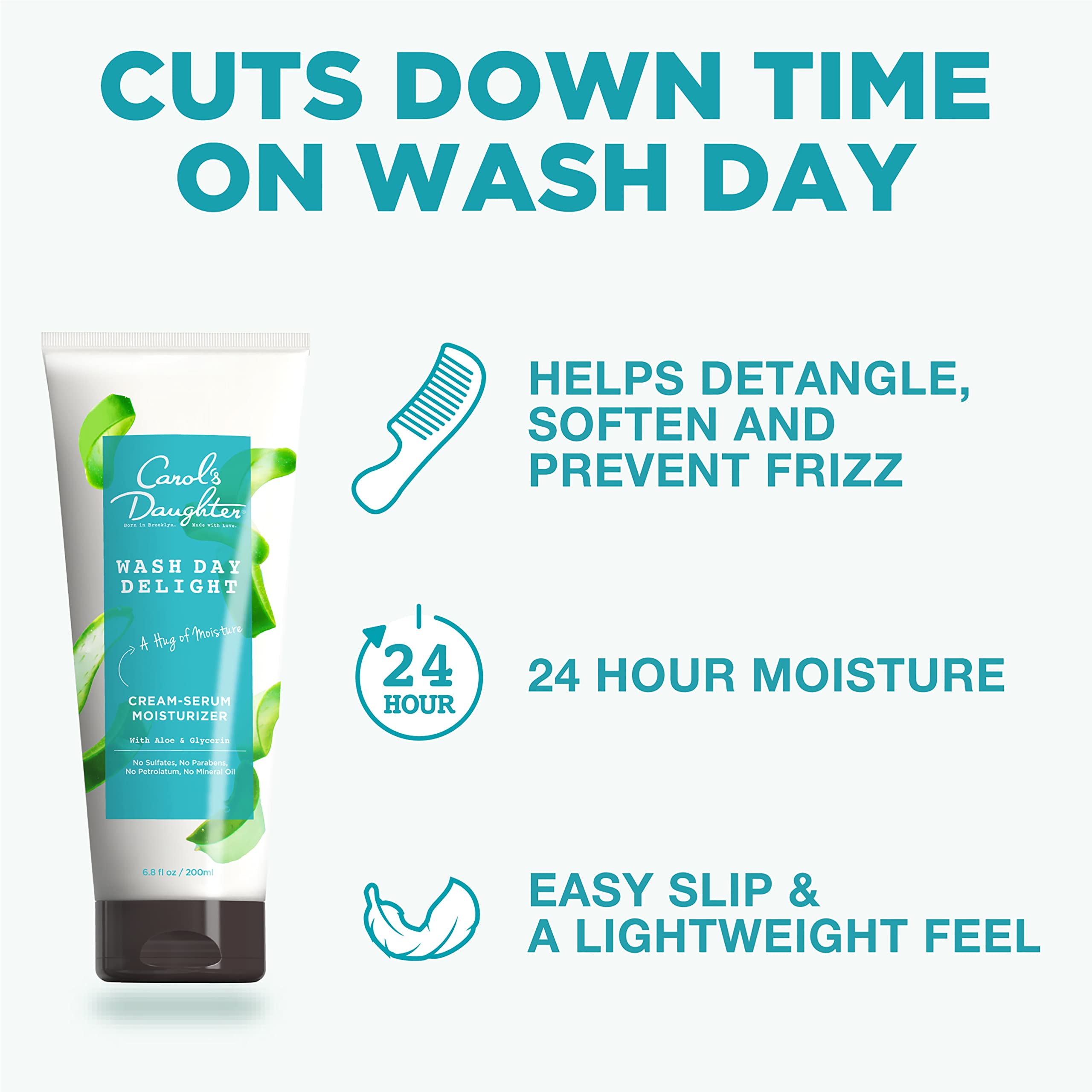 Bottle dispensing cream to smooth styling for curls