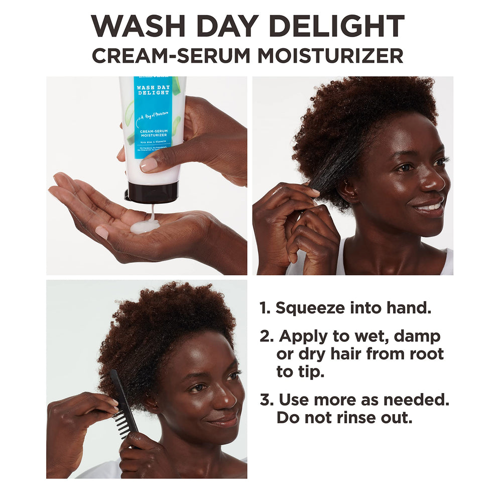 Frizz control for defined curls with Carol's Daughter product