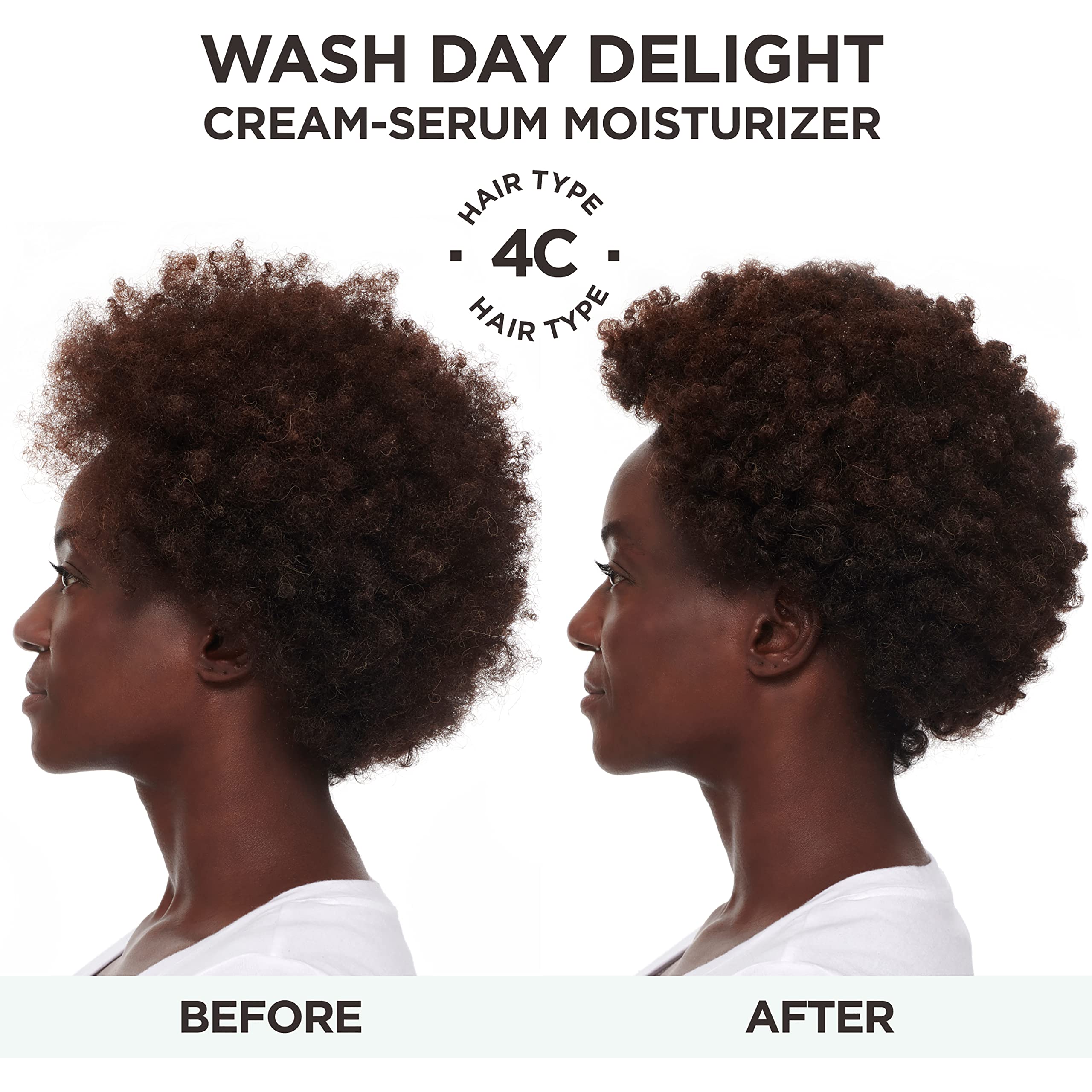 After-use hair looks soft and shiny with Wash Day Delight