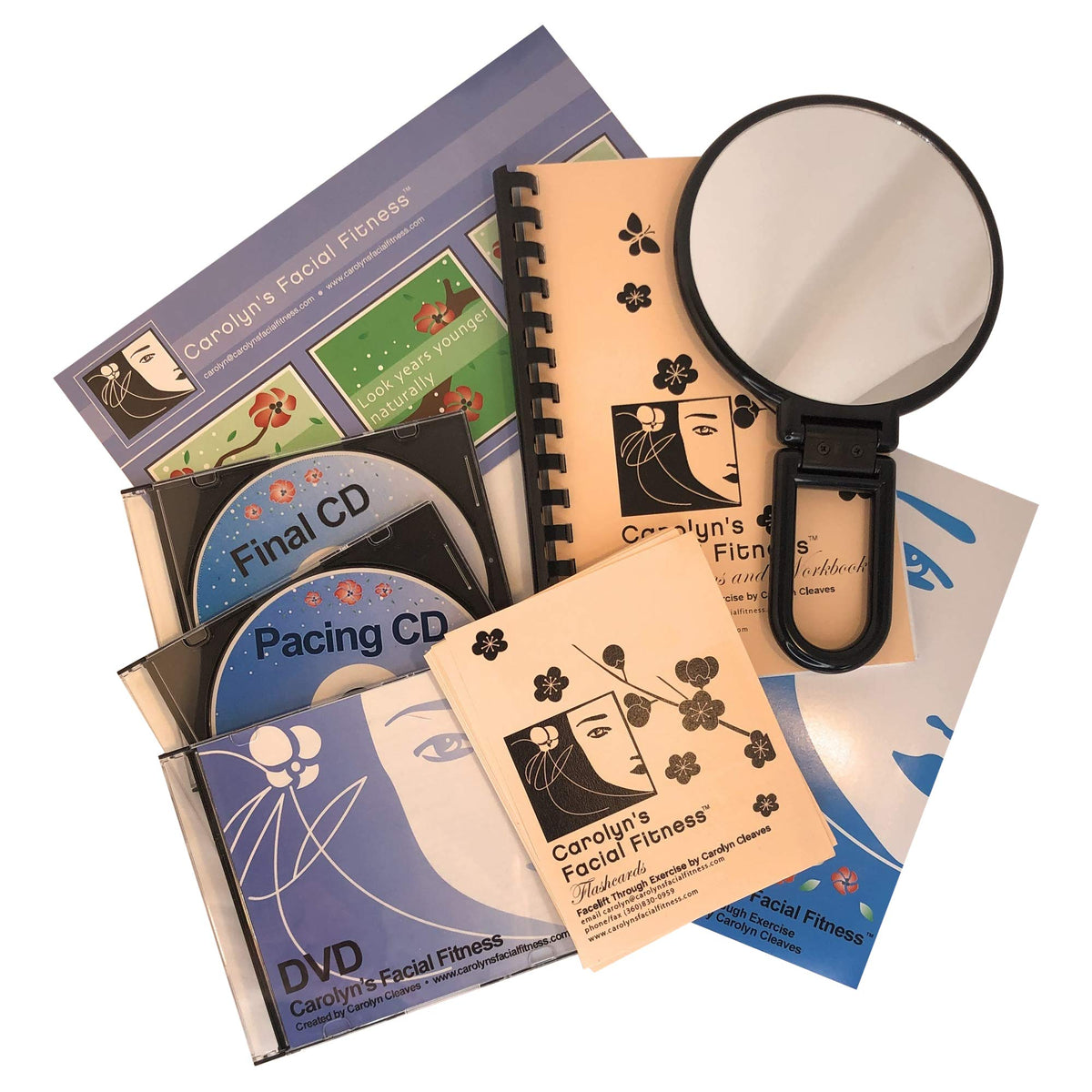Carolyn's Facial Fitness DVD provides step-by-step demonstrations for easy home practice.