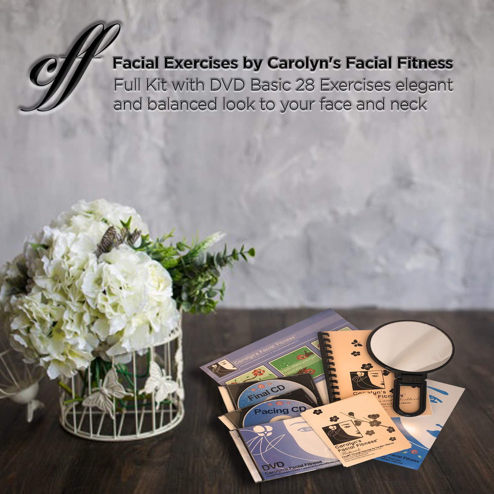 Carolyn's Facial Fitness Workbook with color illustrations supports learning at your pace.