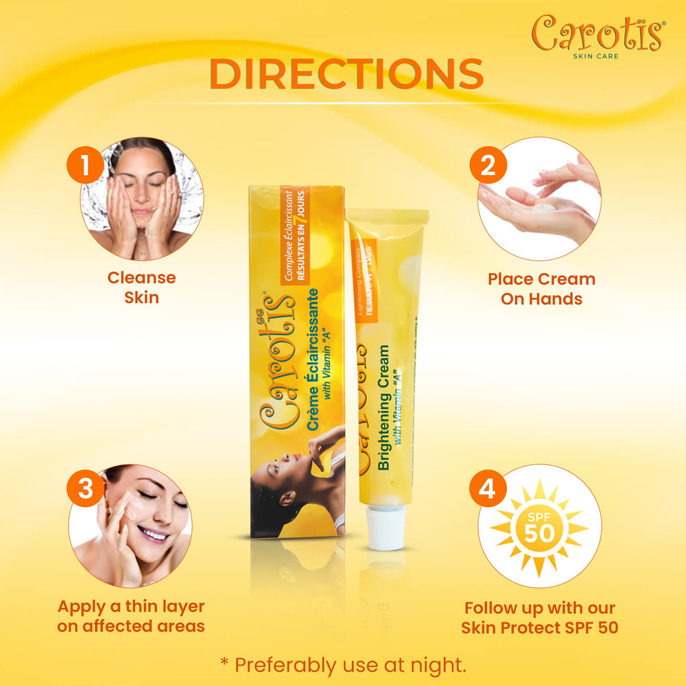 CAROTÏS Night-use concept suggests applying before bed for consistency