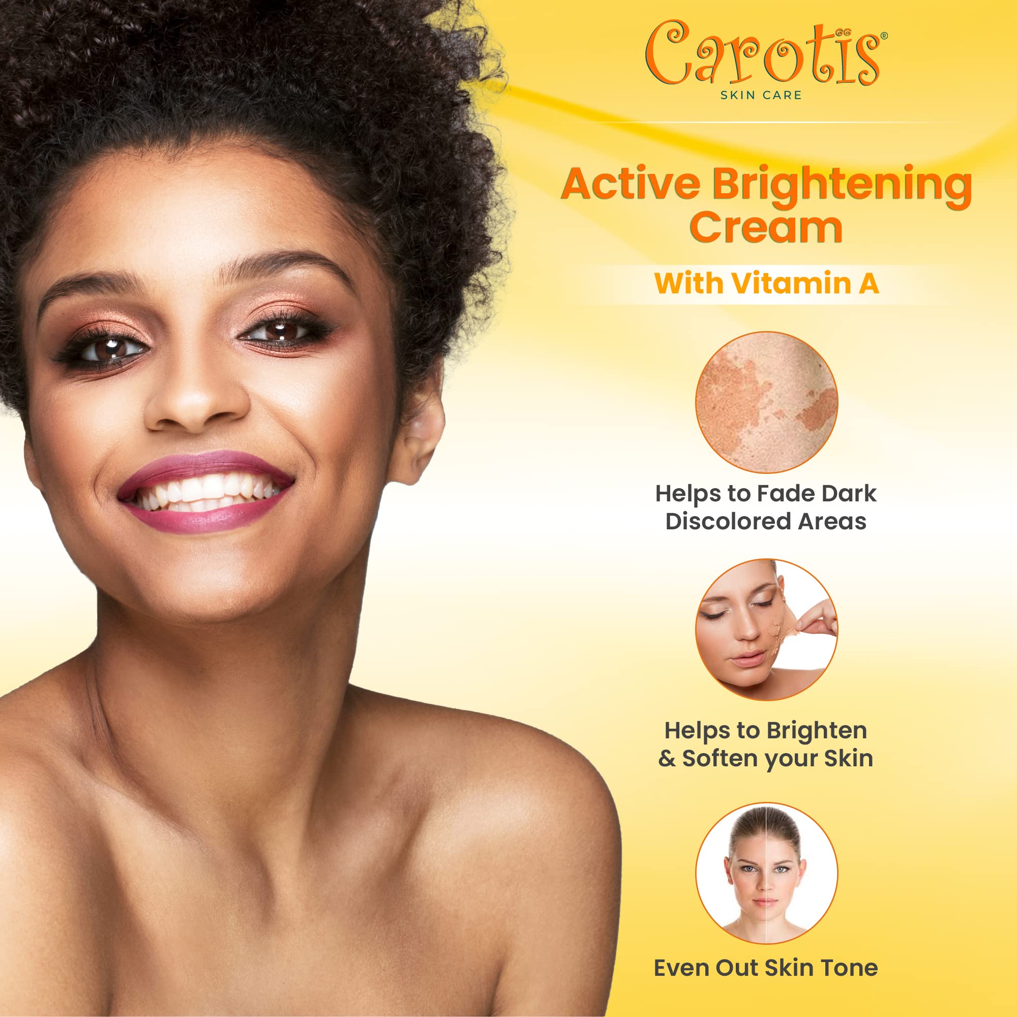 CAROTÏS Brightening Cream swatch reveals smooth, non-greasy finish