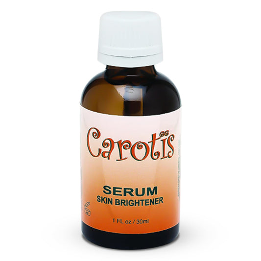 CAROTÏS Brightening Serum bottle with pump for easy nighttime application