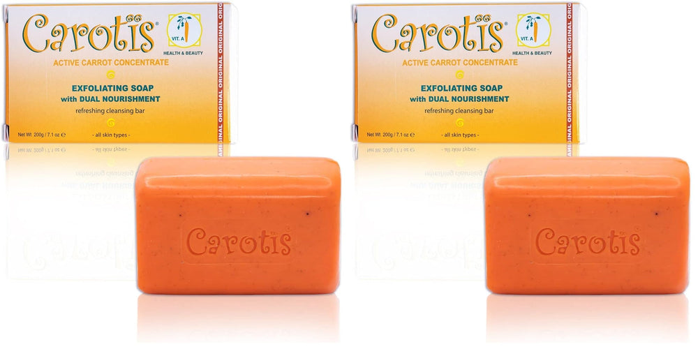 CAROTÏS Exfoliating Soap 200g front view for radiant cleansing