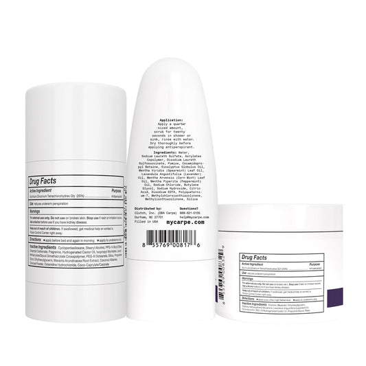 Carpe antiperspirant stick ready for daily underarm sweat control