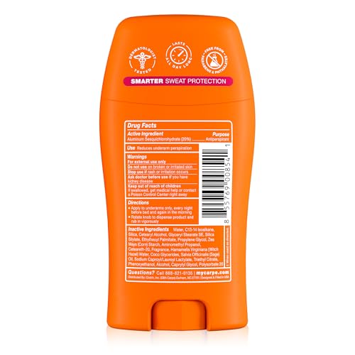 Carpe Rose Water underarm odor-control formula keeps you fresh longer.