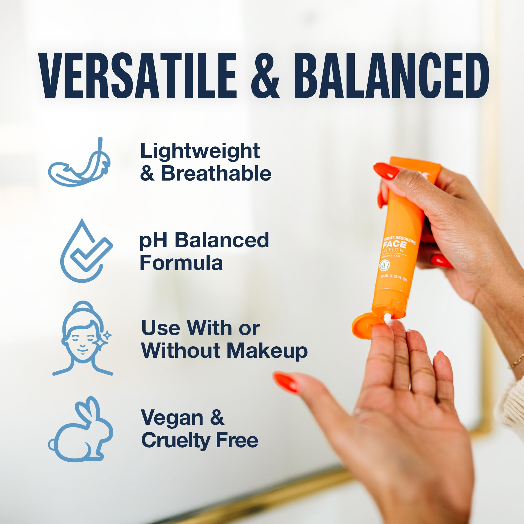 Sensitive skin safe Carpe formula helps gentle skincare without irritants claim.