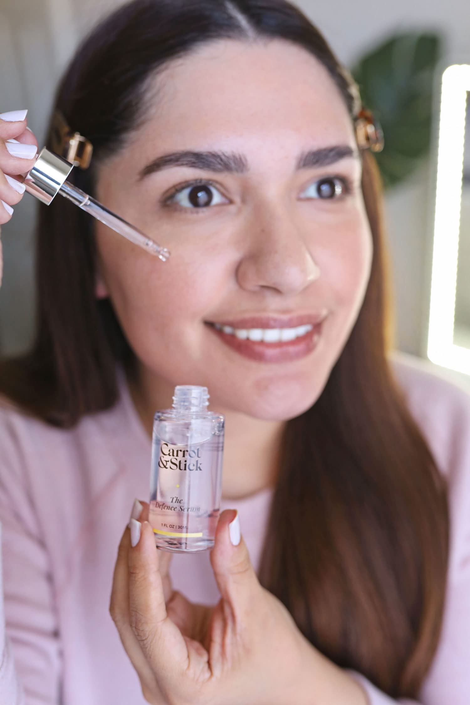 Carrot & Stick Defense Serum texture looks lightweight and fast-absorbing.